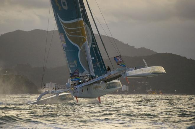 Oman Air-Musandam in action at the 2013 Transat Jacques Vabre in Itajai, Brazil © Vincent Curutchet / DPPI